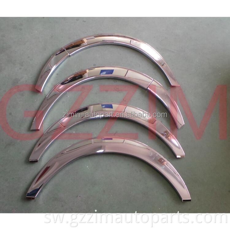 ABS plastiki chromed fender gurudumu la eyebrow mlinzi gurudumu arch matope kwa hi*ce 2005-2014